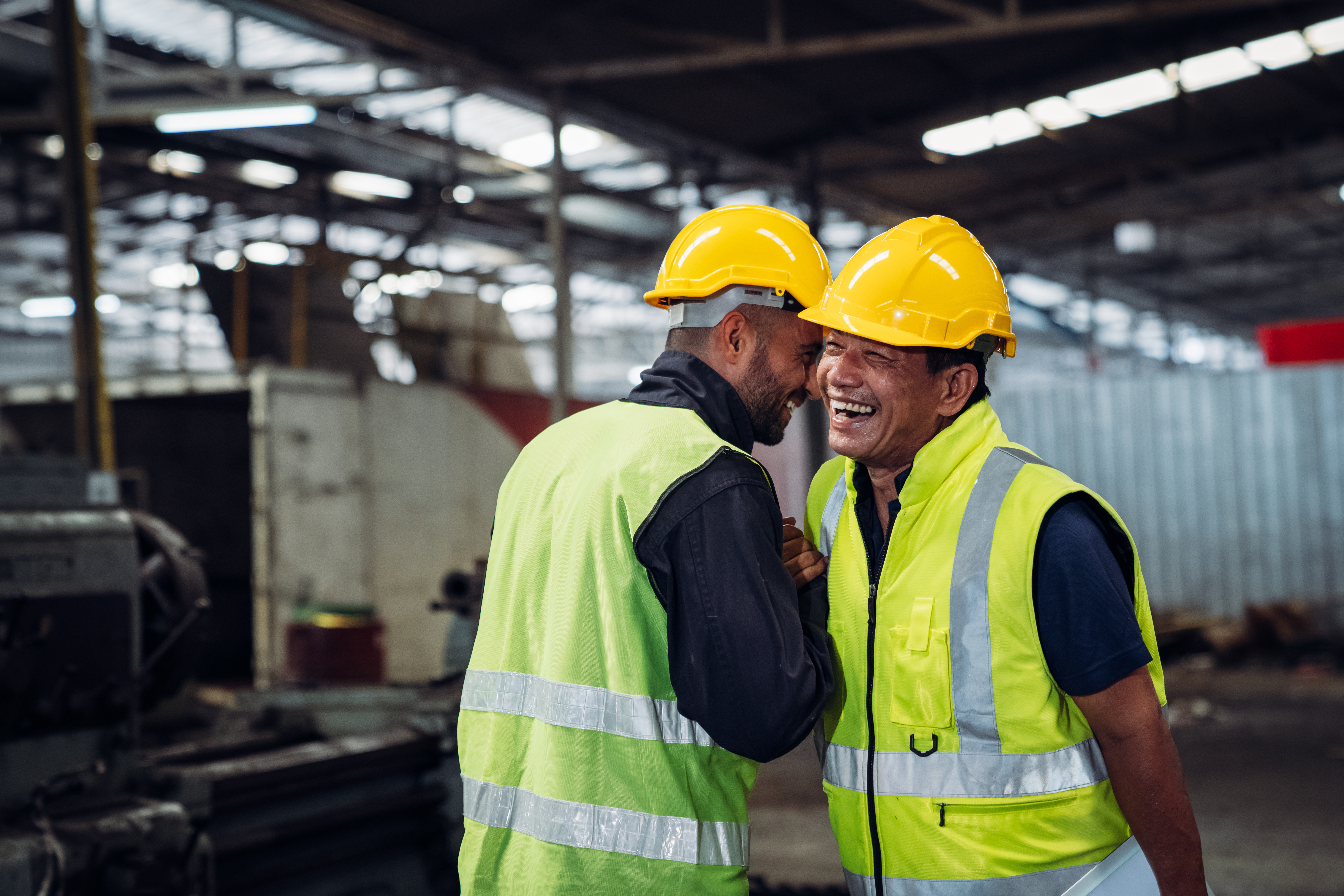 Construction and development team on a QSR build-out site